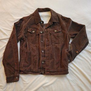 Vintage Club Monaco Brown Corduroy Jean Jacket (Men's Small)